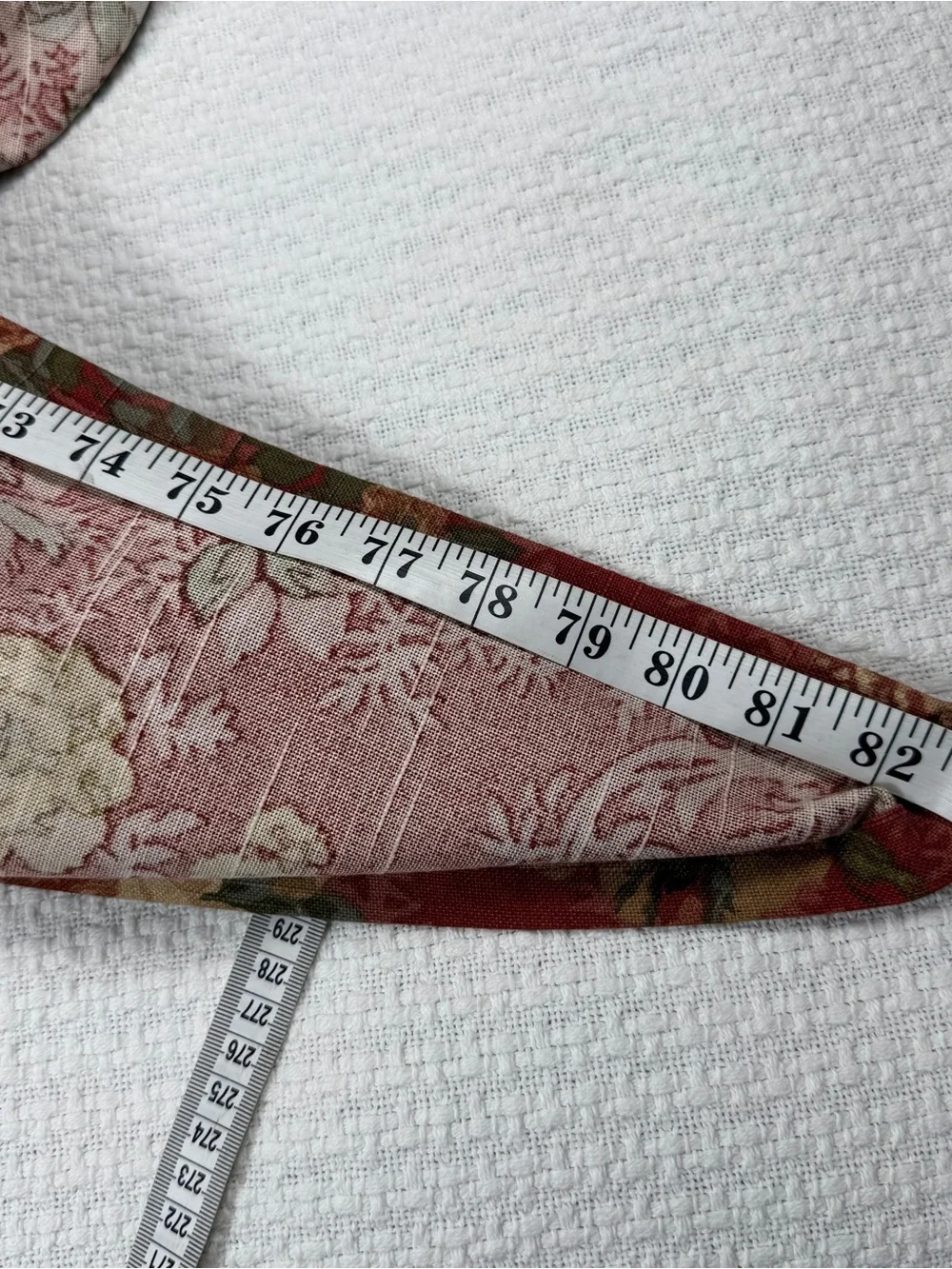Vintage Red Floral Tablecloth Farmhouse Cottage 52”X83” Cotton Green Blue Fall